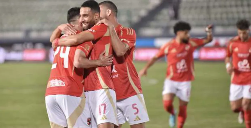 الأهلي يتقدم بثنائية نظيفة على حرس الحدود في الشوط الأول من دوري NILE