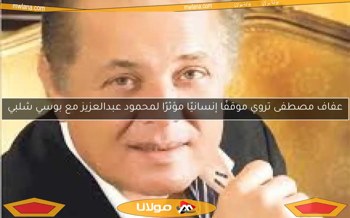 عفاف مصطفى تروي موقفًا إنسانيًا مؤثرًا لمحمود عبدالعزيز مع بوسي شلبي