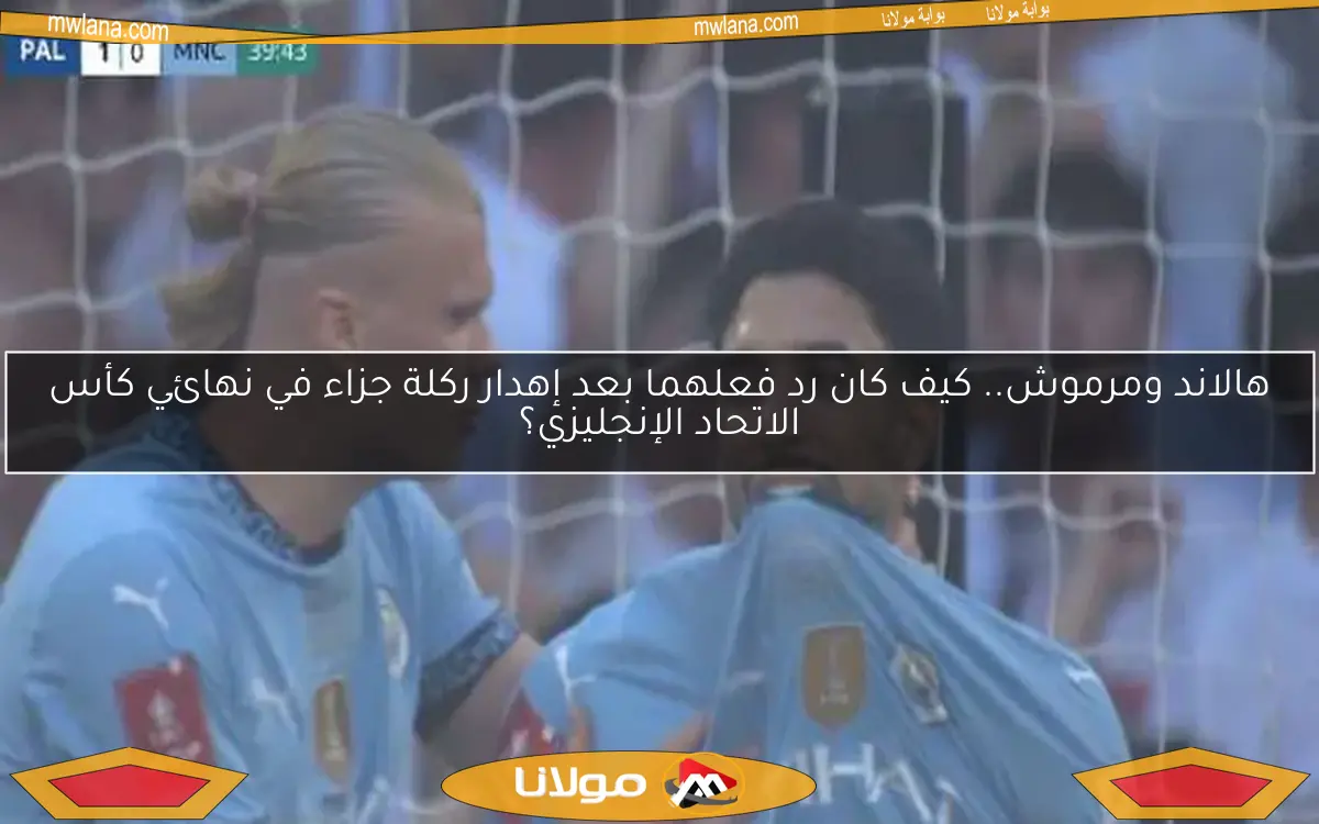 هالاند ومرموش.. كيف كان رد فعلهما بعد إهدار ركلة جزاء في نهائي كأس الاتحاد الإنجليزي؟