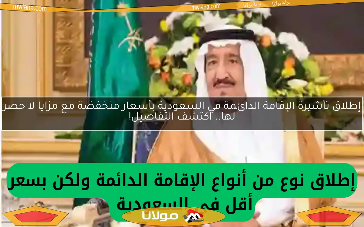 إطلاق تأشيرة الإقامة الدائمة في السعودية بأسعار منخفضة مع مزايا لا حصر لها.. اكتشف التفاصيل!