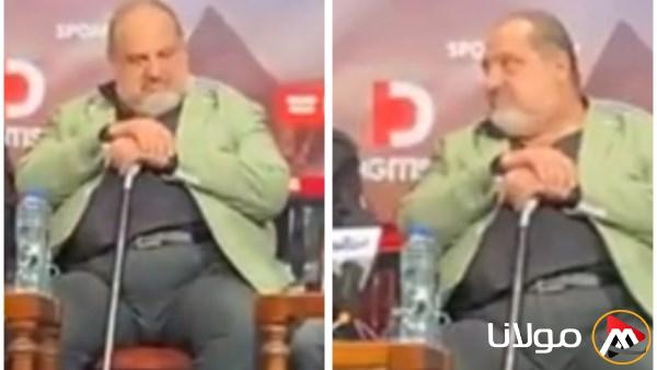 خالد الصاوي يتألق بالعكاز في ندوة فيلمه الجديد “ليه تعيشها لوحدك”