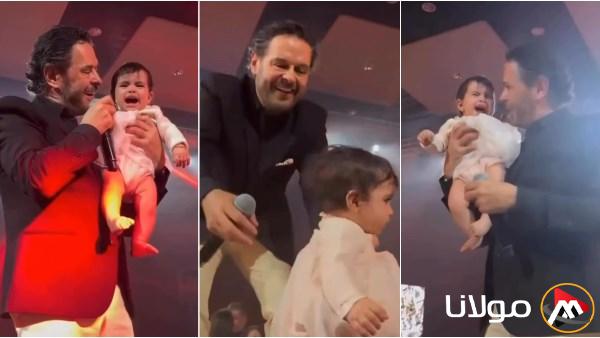 راغب علامة يستمتع بلحظات رائعة مع طفل رضيع خلال حفله في الأردن.. لا تفوت المشاهدة!