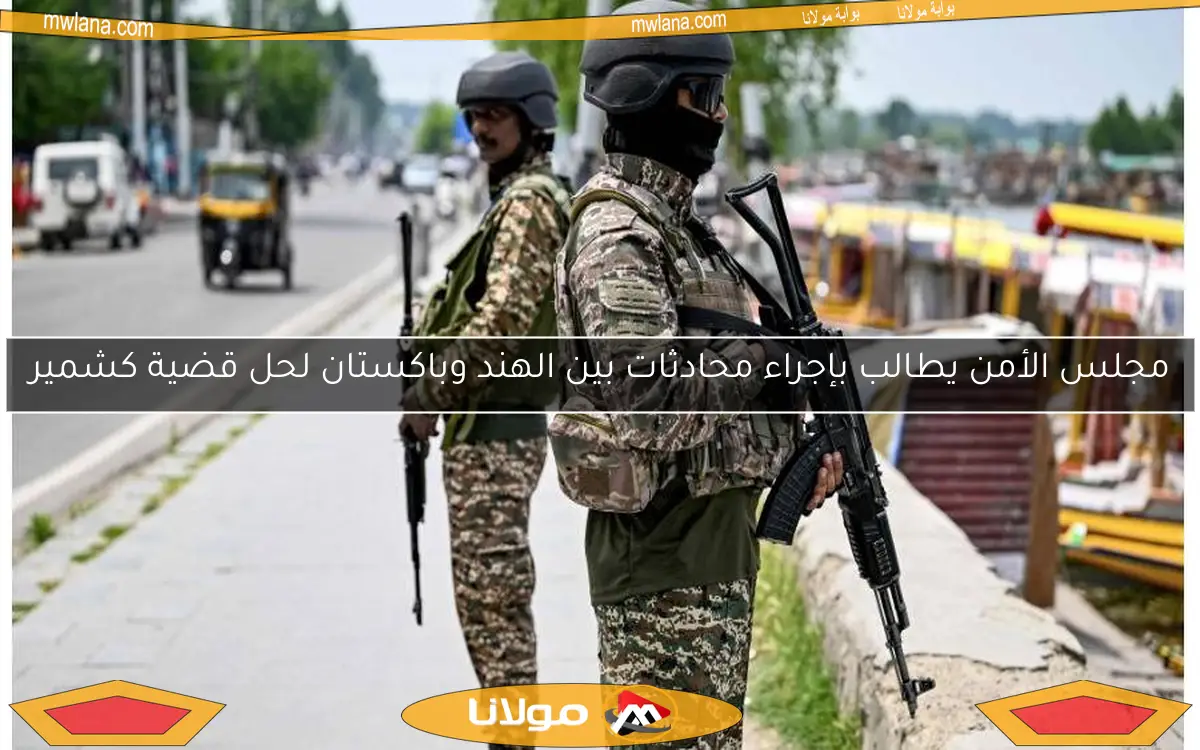 مجلس الأمن يطالب بإجراء محادثات بين الهند وباكستان لحل قضية كشمير