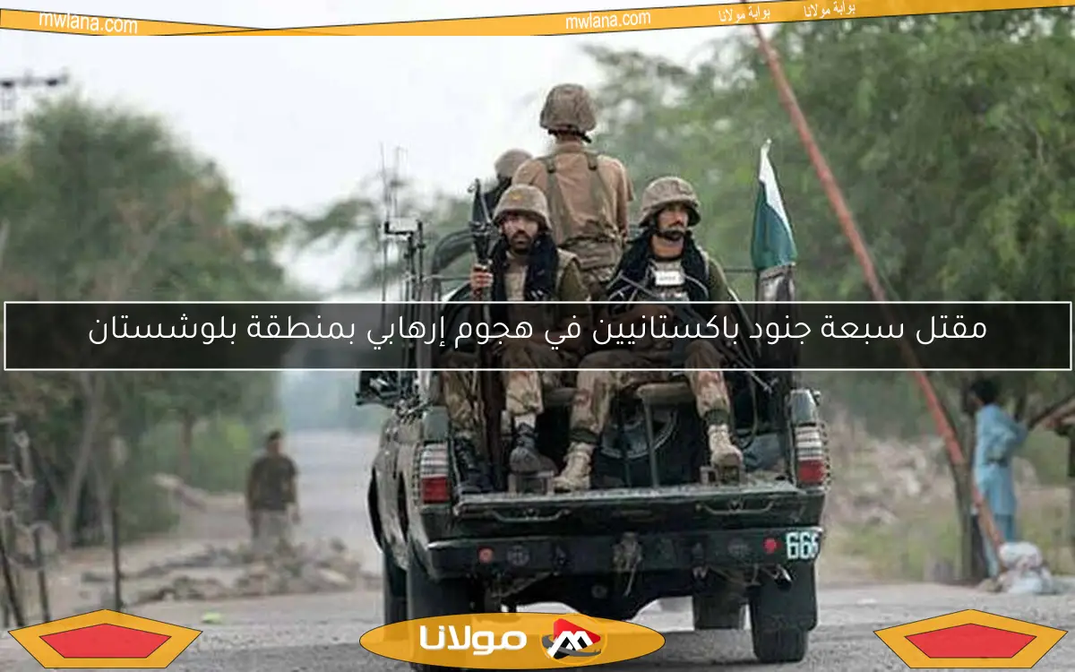 مقتل سبعة جنود باكستانيين في هجوم إرهابي بمنطقة بلوشستان