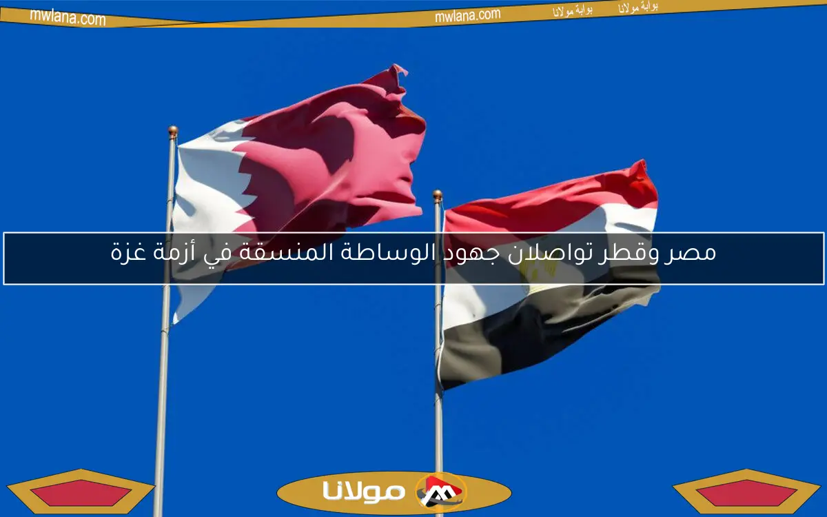 مصر وقطر تواصلان جهود الوساطة المنسقة في أزمة غزة