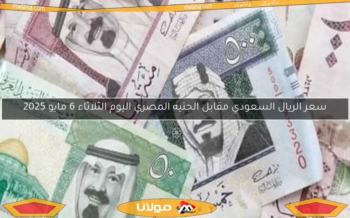 سعر الريال السعودي مقابل الجنيه المصري اليوم الأربعاء 7 مايو 2025
