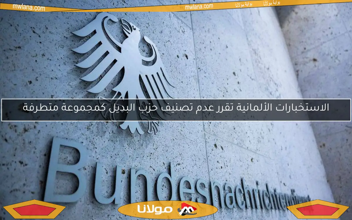 الاستخبارات الألمانية تقرر عدم تصنيف حزب البديل كمجموعة متطرفة