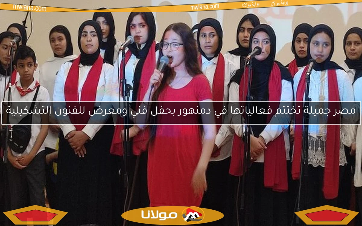مصر جميلة تختتم فعالياتها في دمنهور بحفل فني ومعرض للفنون التشكيلية
