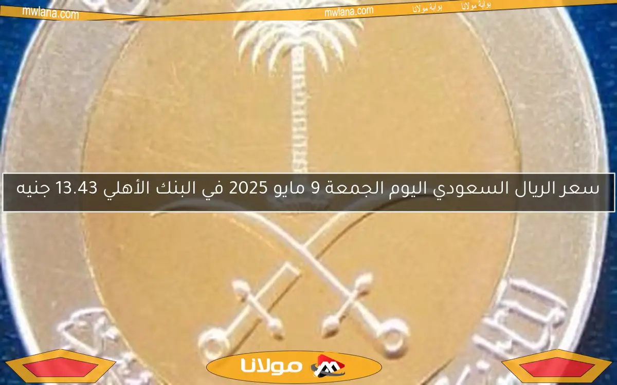 سعر الريال السعودي اليوم السبت 10 مايو 2025 في البنك الأهلي 13.43 جنيه للشراء