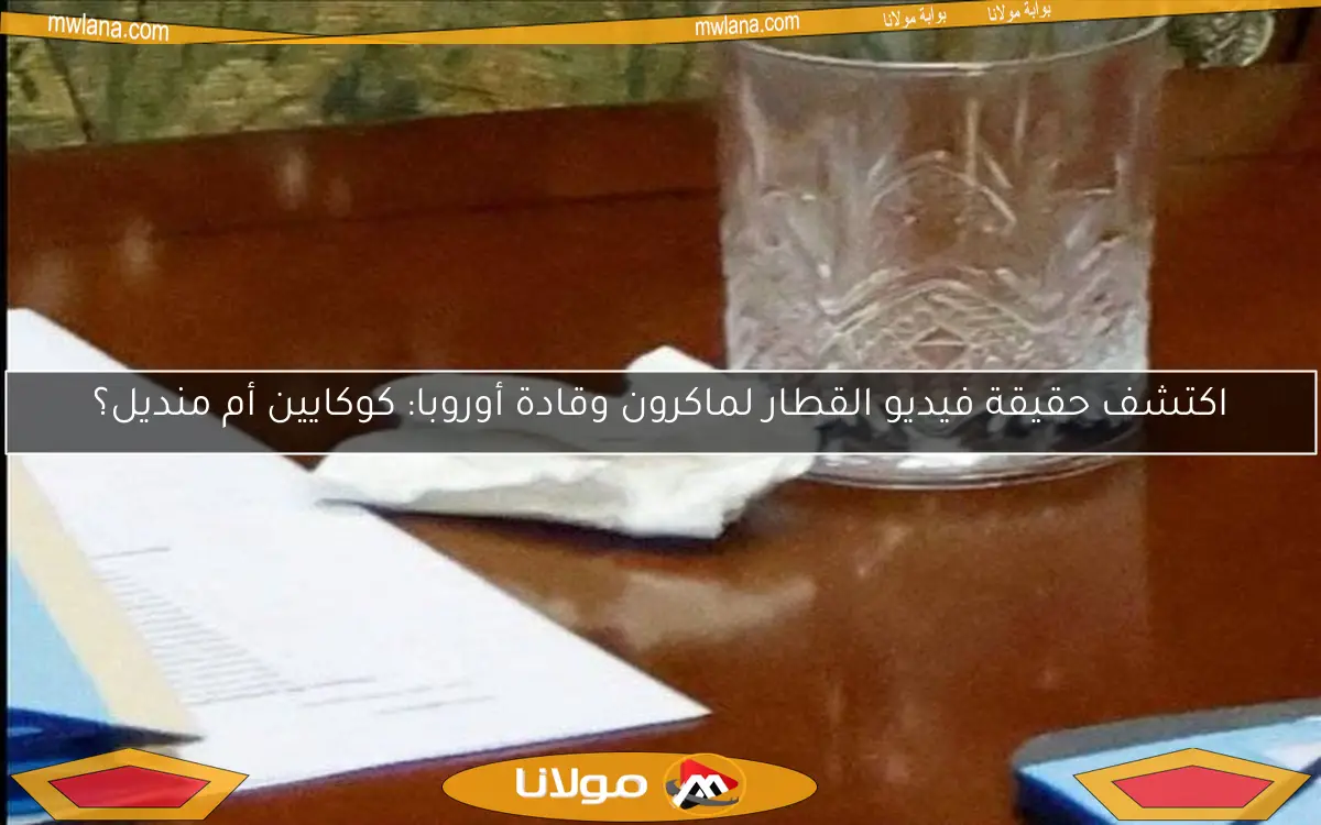 اكتشف حقيقة فيديو القطار لماكرون وقادة أوروبا: كوكايين أم منديل؟