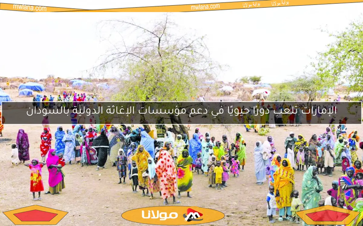 الإمارات تلعب دورًا حيويًا في دعم مؤسسات الإغاثة الدولية بالسودان