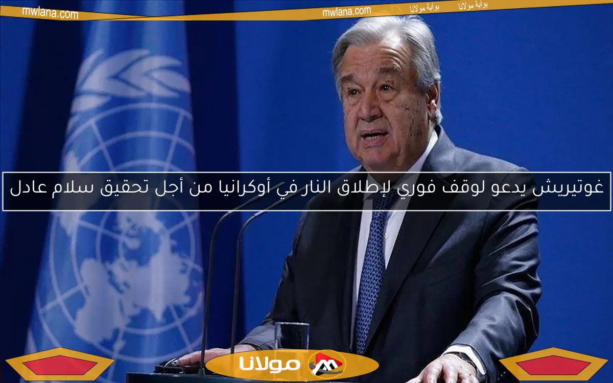 غوتيريش يدعو لوقف فوري لإطلاق النار في أوكرانيا من أجل تحقيق سلام عادل