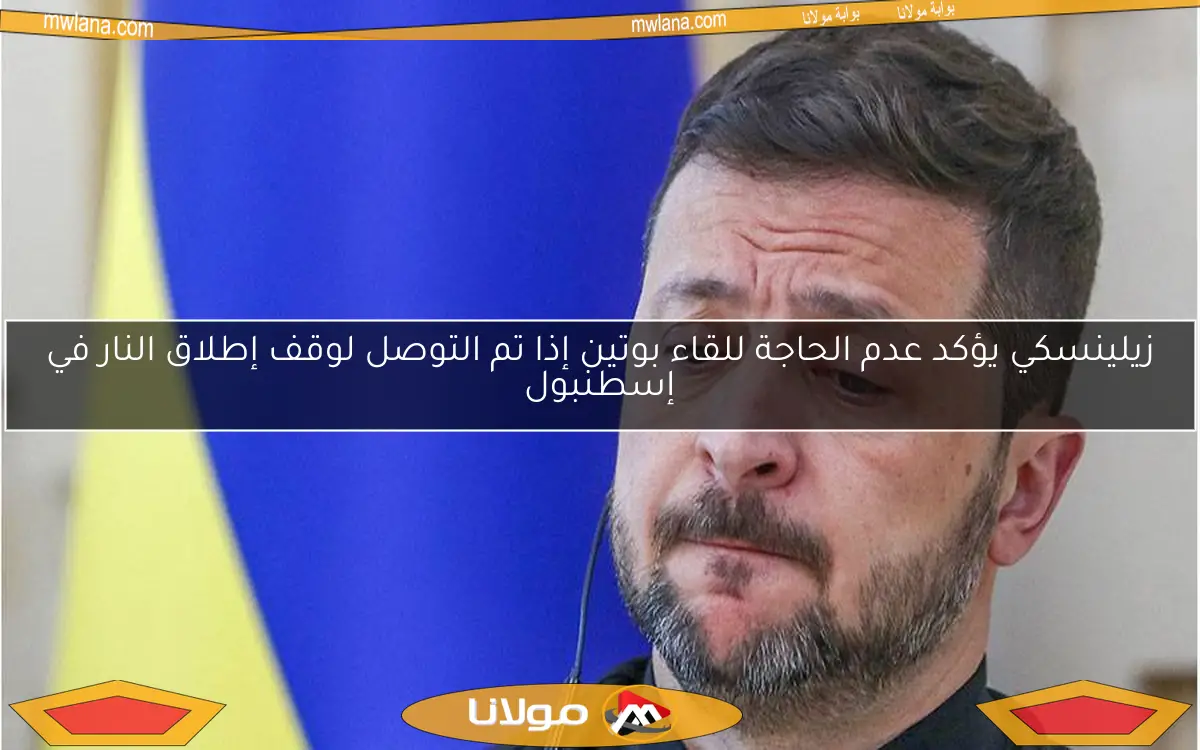 زيلينسكي يؤكد عدم الحاجة للقاء بوتين إذا تم التوصل لوقف إطلاق النار في إسطنبول