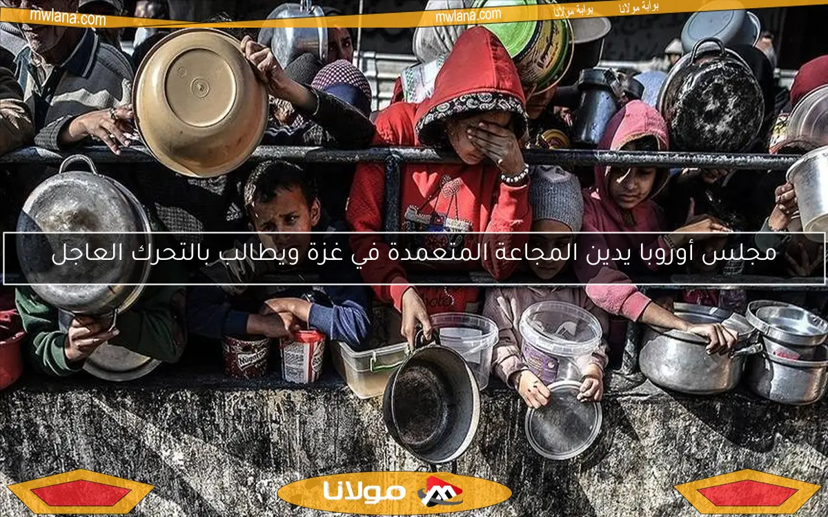 مجلس أوروبا يدين المجاعة المتعمدة في غزة ويطالب بالتحرك العاجل