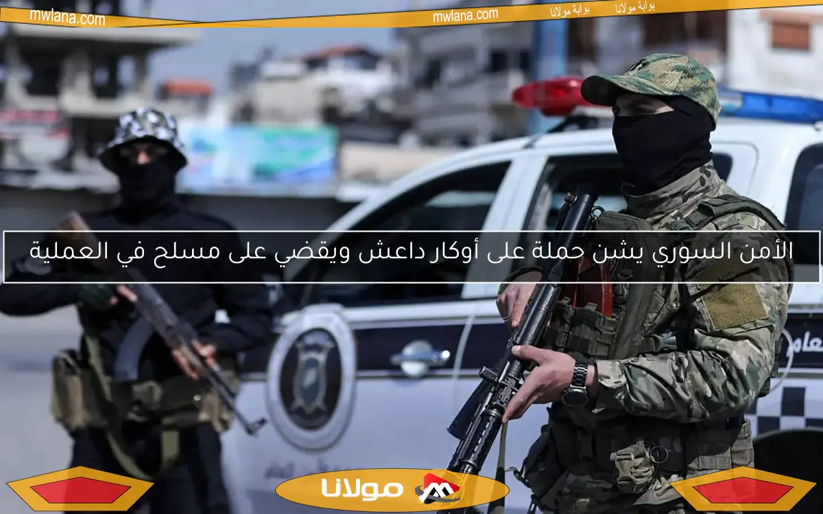 الأمن السوري يشن حملة على أوكار داعش ويقضي على مسلح في العملية