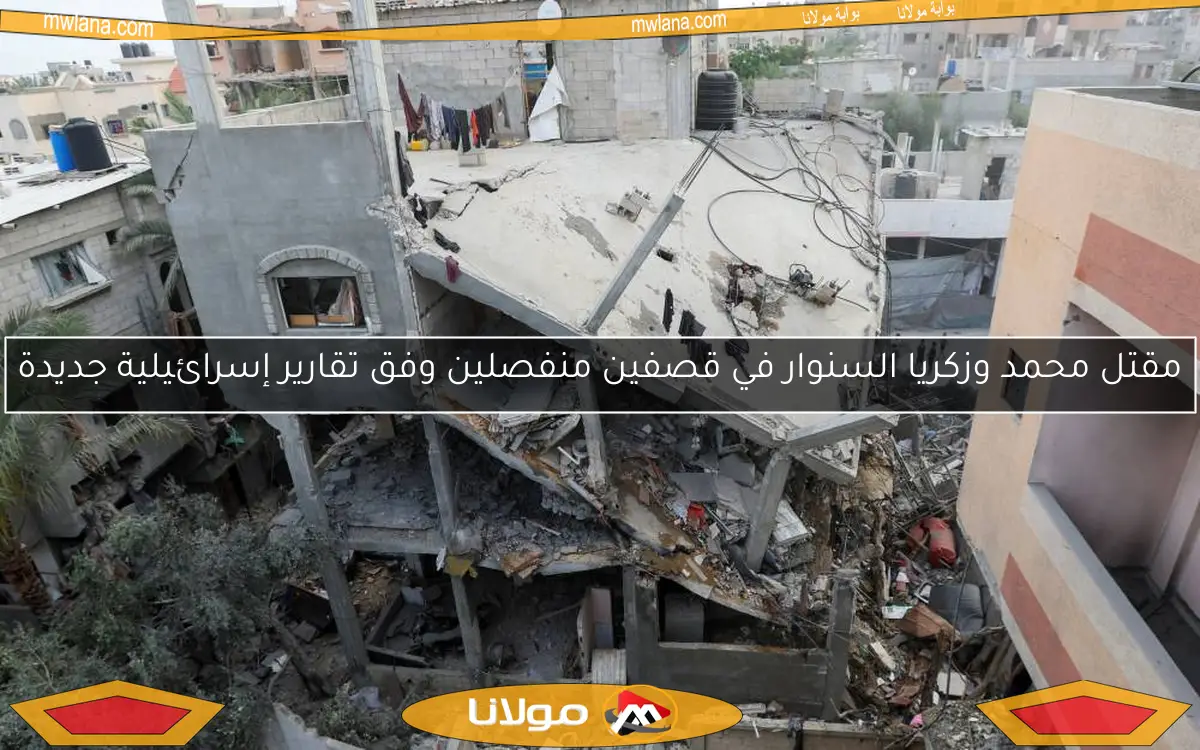 مقتل محمد وزكريا السنوار في قصفين منفصلين وفق تقارير إسرائيلية جديدة