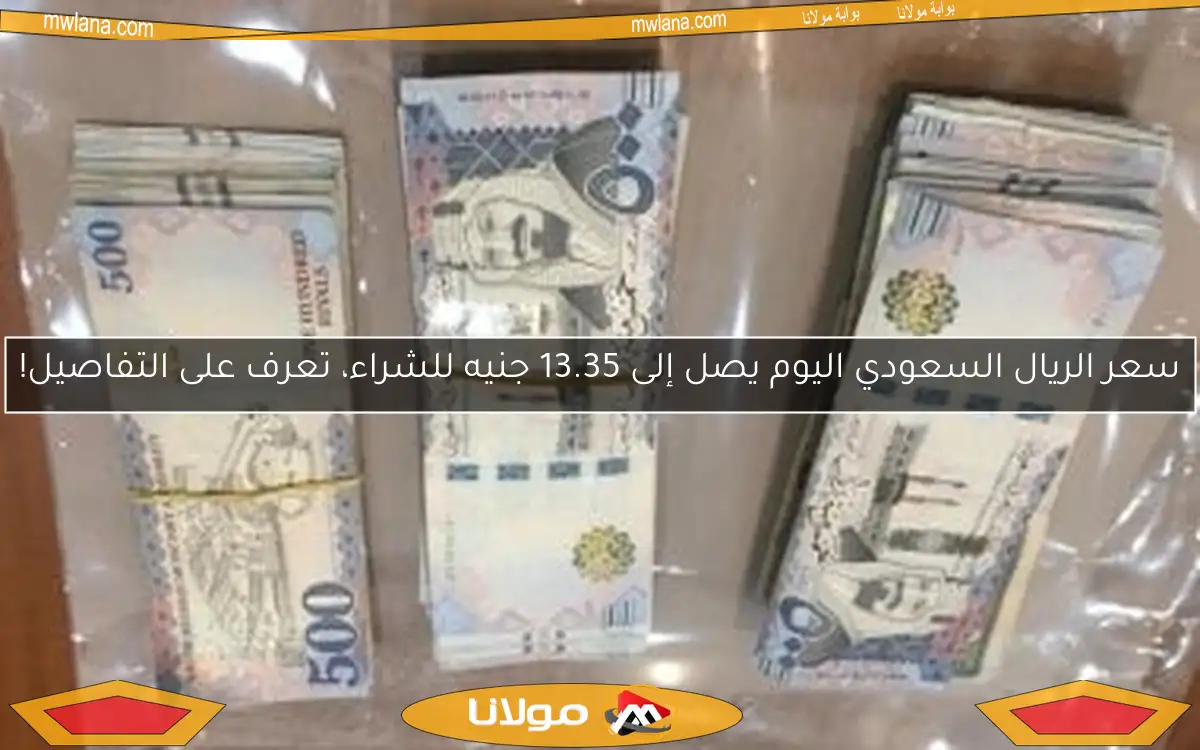 سعر الريال السعودي اليوم يصل إلى 13.35 جنيه للشراء، تعرف على التفاصيل!