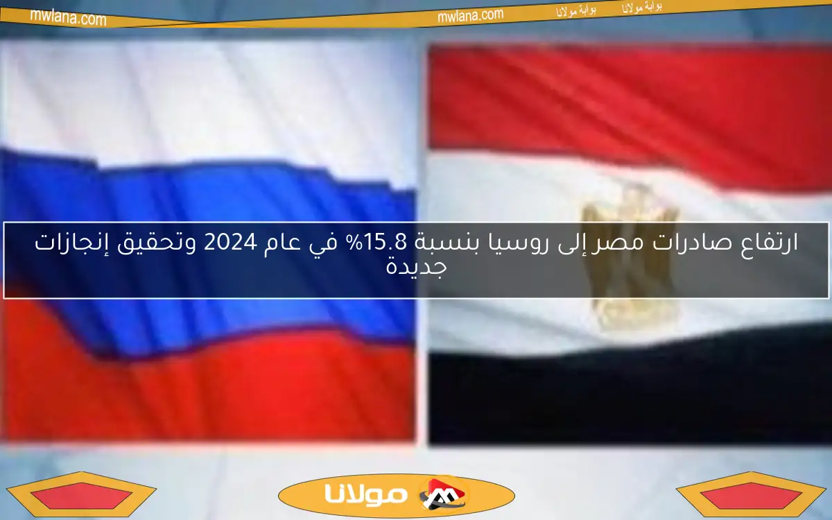 ارتفاع صادرات مصر إلى روسيا بنسبة 15.8% في عام 2024 وتحقيق إنجازات جديدة
