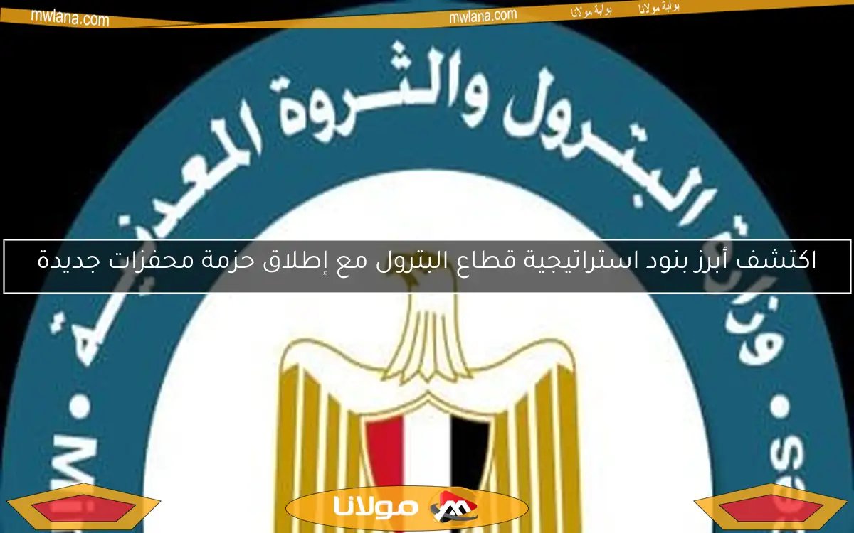 اكتشف أبرز بنود استراتيجية قطاع البترول مع إطلاق حزمة محفزات جديدة