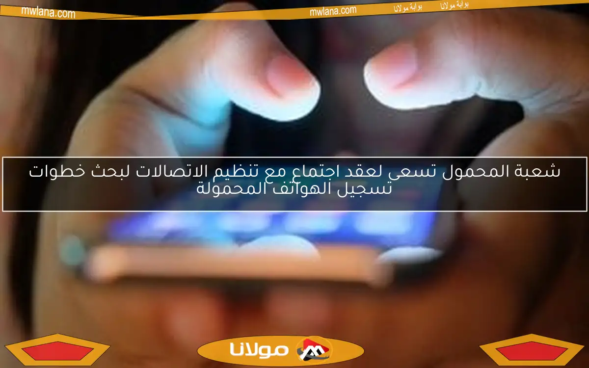شعبة المحمول تسعى لعقد اجتماع مع تنظيم الاتصالات لبحث خطوات تسجيل الهواتف المحمولة