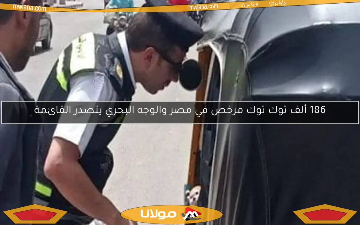 186 ألف توك توك مرخص في مصر والوجه البحري يتصدر القائمة