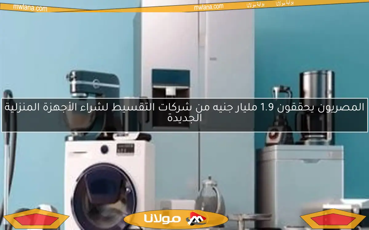 المصريون يحققون 1.9 مليار جنيه من شركات التقسيط لشراء الأجهزة المنزلية الجديدة