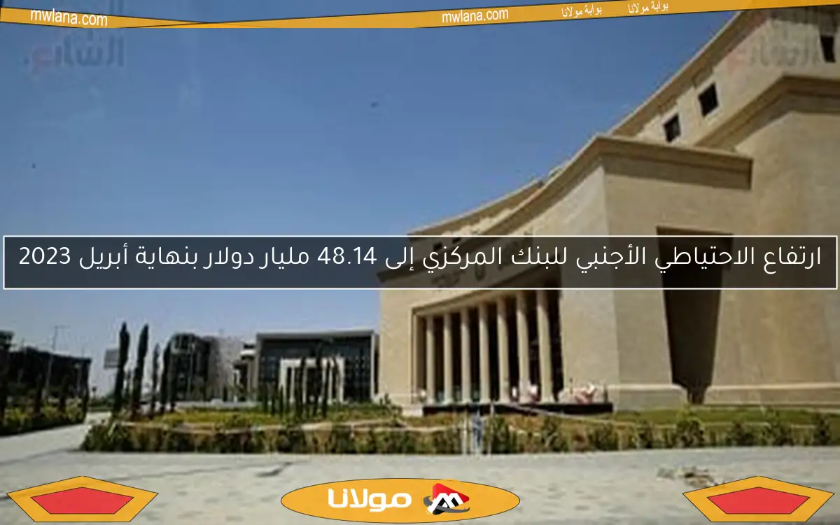 ارتفاع الاحتياطي الأجنبي للبنك المركزي إلى 48.14 مليار دولار بنهاية أبريل 2023