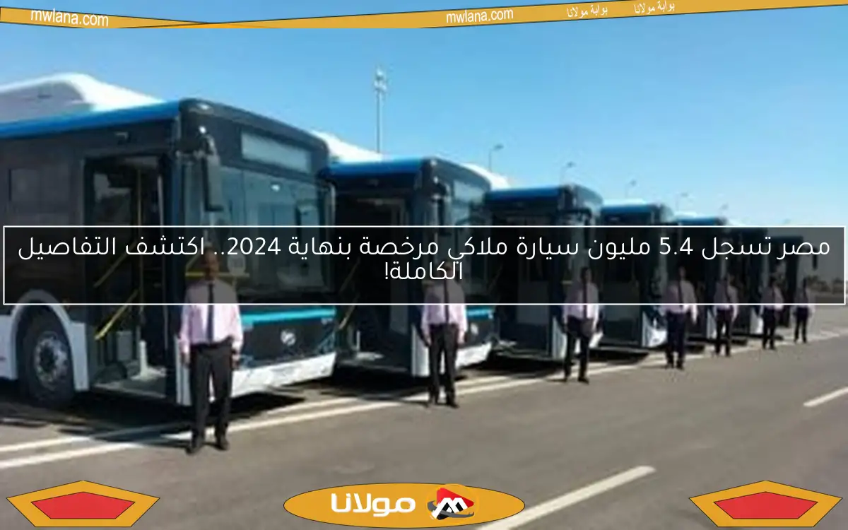 مصر تسجل 5.4 مليون سيارة ملاكي مرخصة بنهاية 2024.. اكتشف التفاصيل الكاملة!