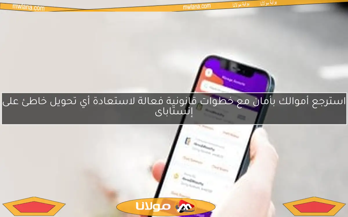 استرجع أموالك بأمان مع خطوات قانونية فعالة لاستعادة أي تحويل خاطئ على إنستاباى