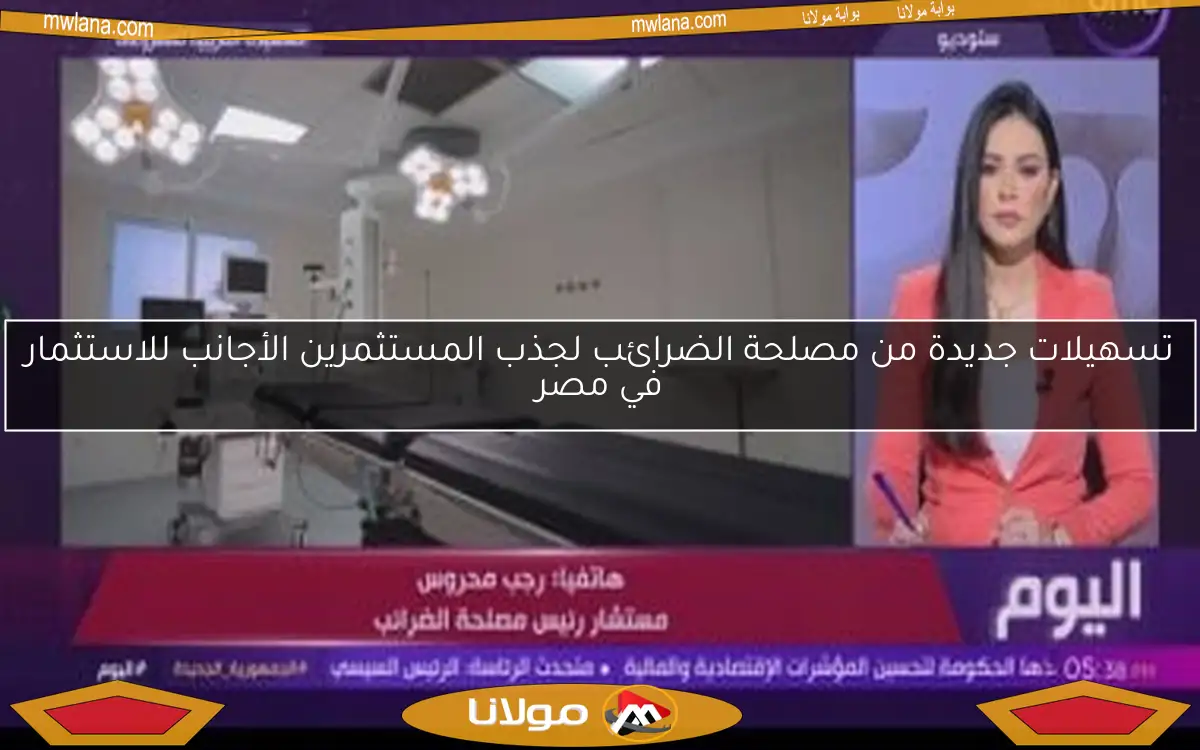 تسهيلات جديدة من مصلحة الضرائب لجذب المستثمرين الأجانب للاستثمار في مصر
