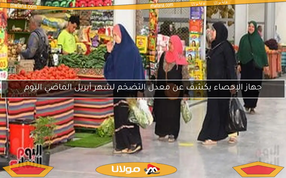 جهاز الإحصاء يكشف عن معدل التضخم لشهر أبريل الماضي اليوم