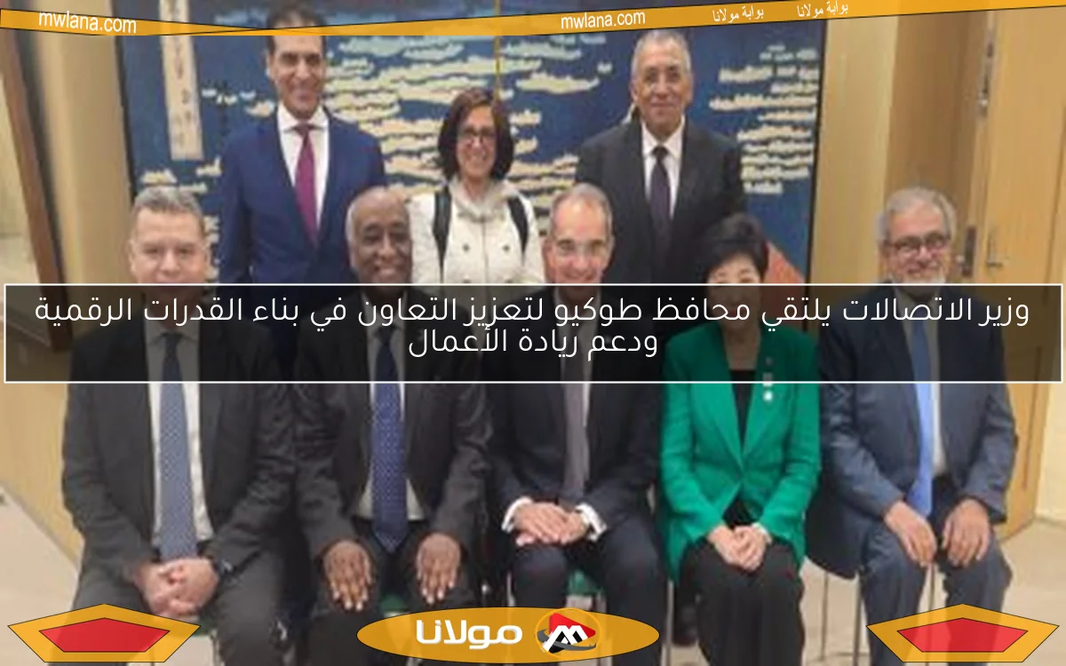 وزير الاتصالات يلتقي محافظ طوكيو لتعزيز التعاون في بناء القدرات الرقمية ودعم ريادة الأعمال