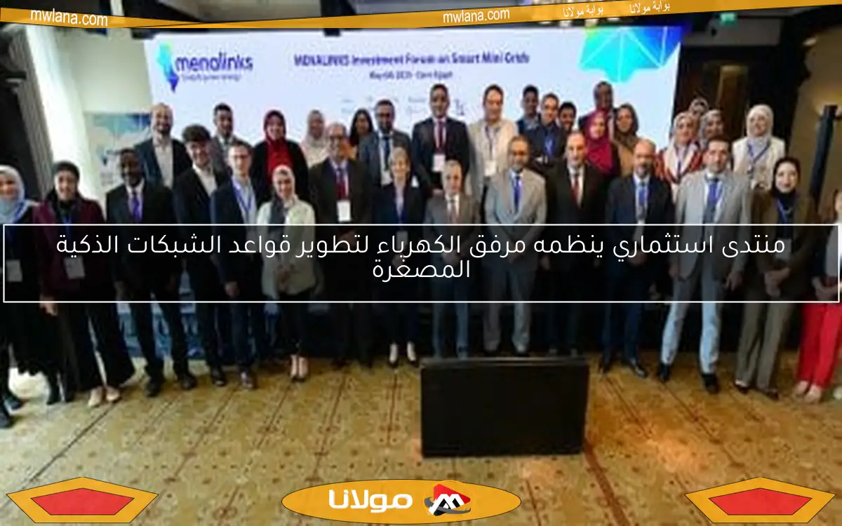 منتدى استثماري ينظمه مرفق الكهرباء لتطوير قواعد الشبكات الذكية المصغرة