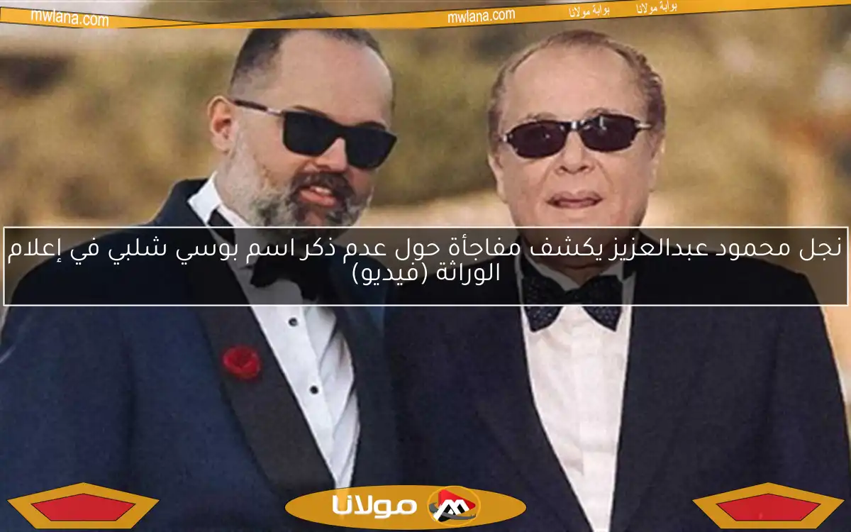 نجل محمود عبدالعزيز يكشف مفاجأة حول عدم ذكر اسم بوسي شلبي في إعلام الوراثة (فيديو)