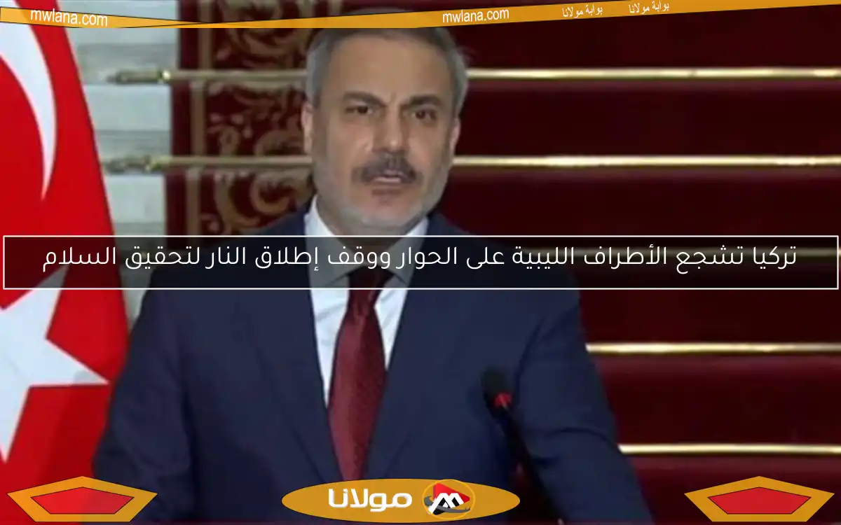 تركيا تشجع الأطراف الليبية على الحوار ووقف إطلاق النار لتحقيق السلام