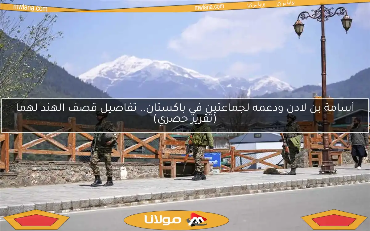 أسامة بن لادن ودعمه لجماعتين في باكستان.. تفاصيل قصف الهند لهما (تقرير حصري)
