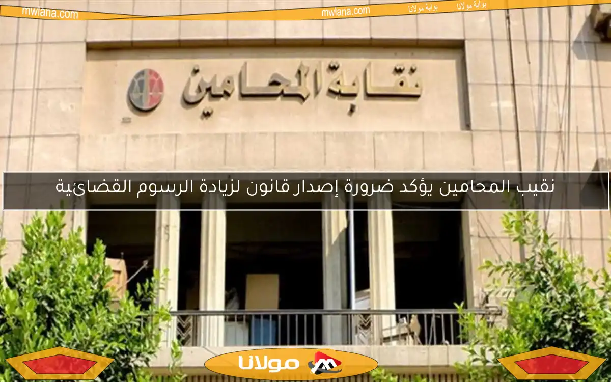 نقيب المحامين يؤكد ضرورة إصدار قانون لزيادة الرسوم القضائية