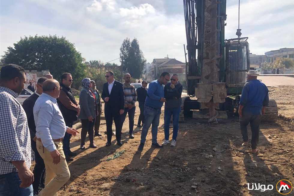 انتهاء أعمال المجسات والحفائر لبناء كوبري عزبة البحر في طابية الإسكندرية مع صور مميزة