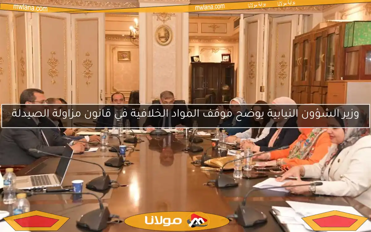وزير الشؤون النيابية يوضح موقف المواد الخلافية في قانون مزاولة الصيدلة
