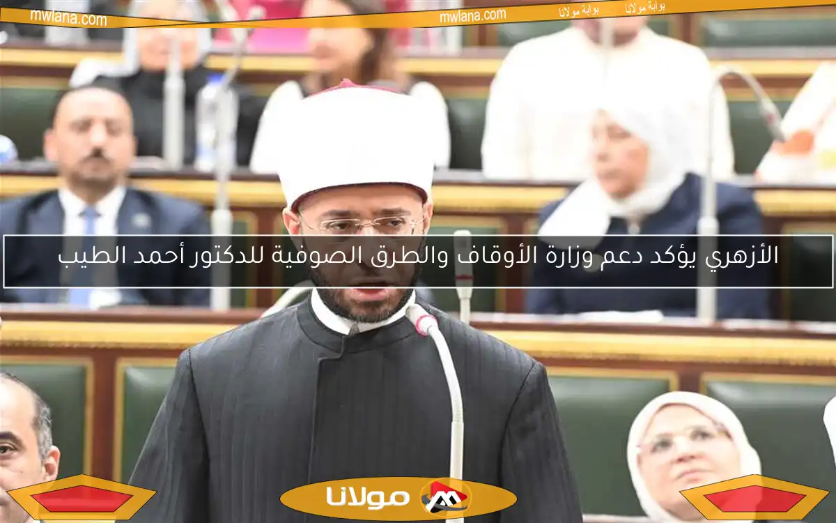 الأزهري يؤكد دعم وزارة الأوقاف والطرق الصوفية للدكتور أحمد الطيب