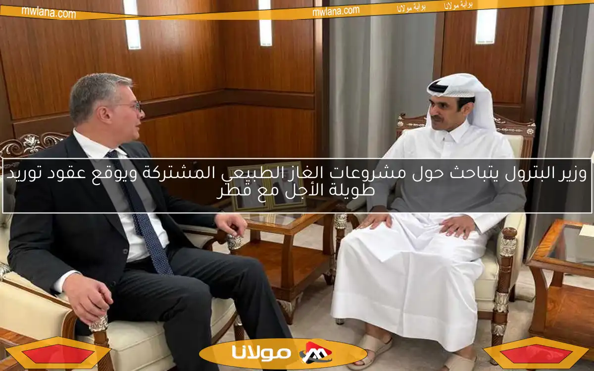 وزير البترول يتباحث حول مشروعات الغاز الطبيعي المشتركة ويوقع عقود توريد طويلة الأجل مع قطر