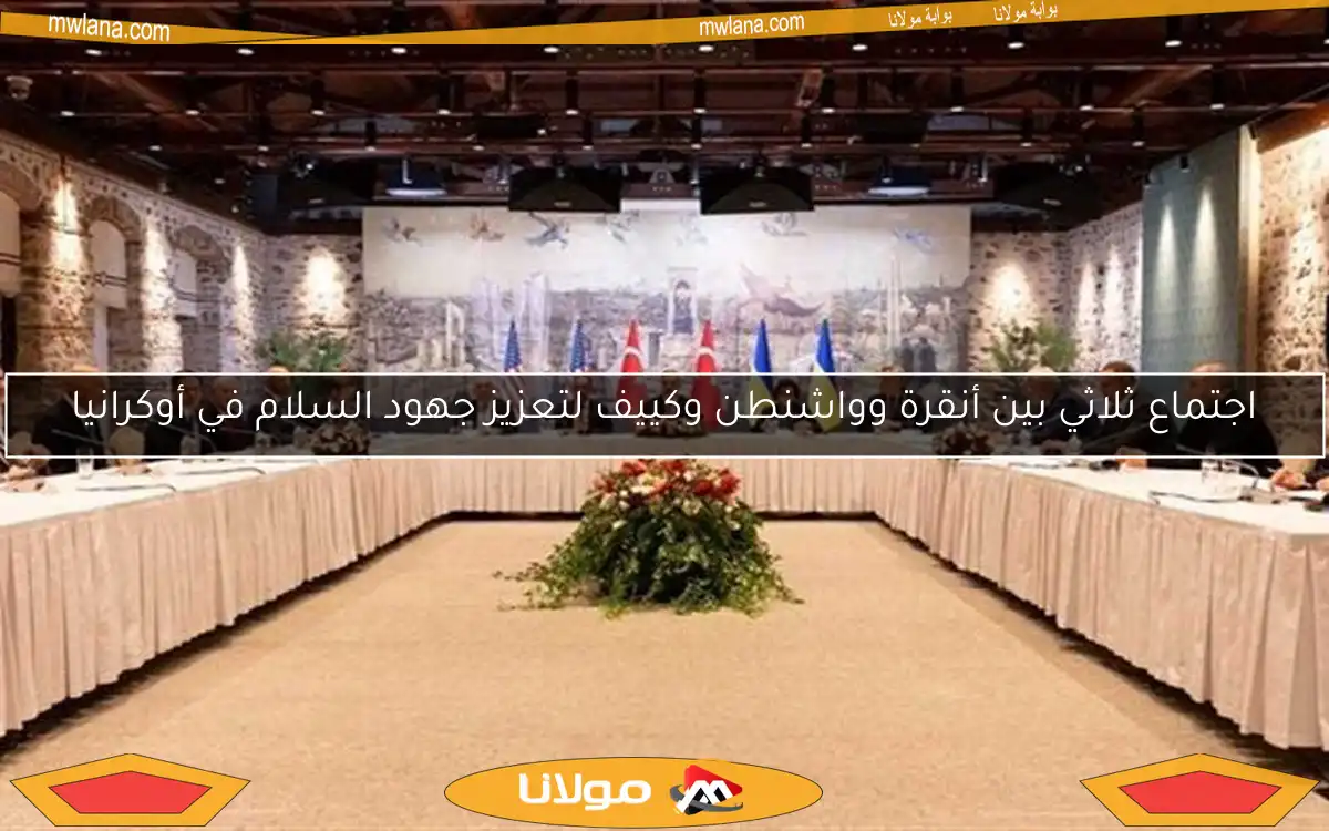 اجتماع ثلاثي بين أنقرة وواشنطن وكييف لتعزيز جهود السلام في أوكرانيا