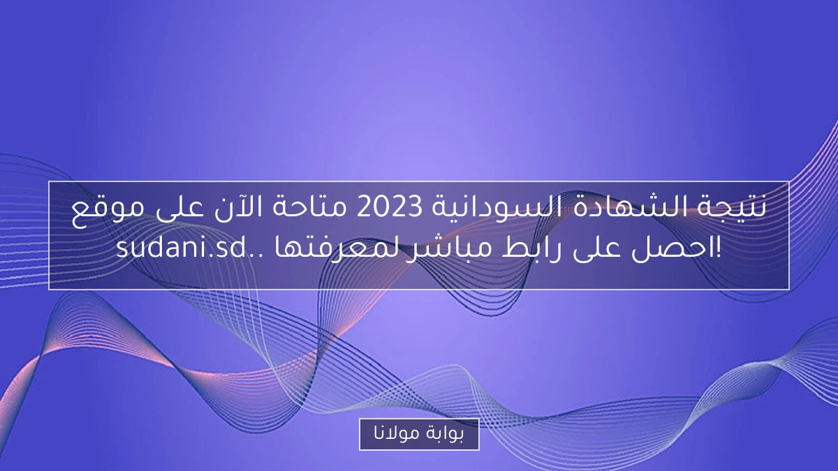 نتيجة الشهادة السودانية 2023 متاحة الآن على موقع sudani.sd.. احصل على رابط مباشر لمعرفتها!