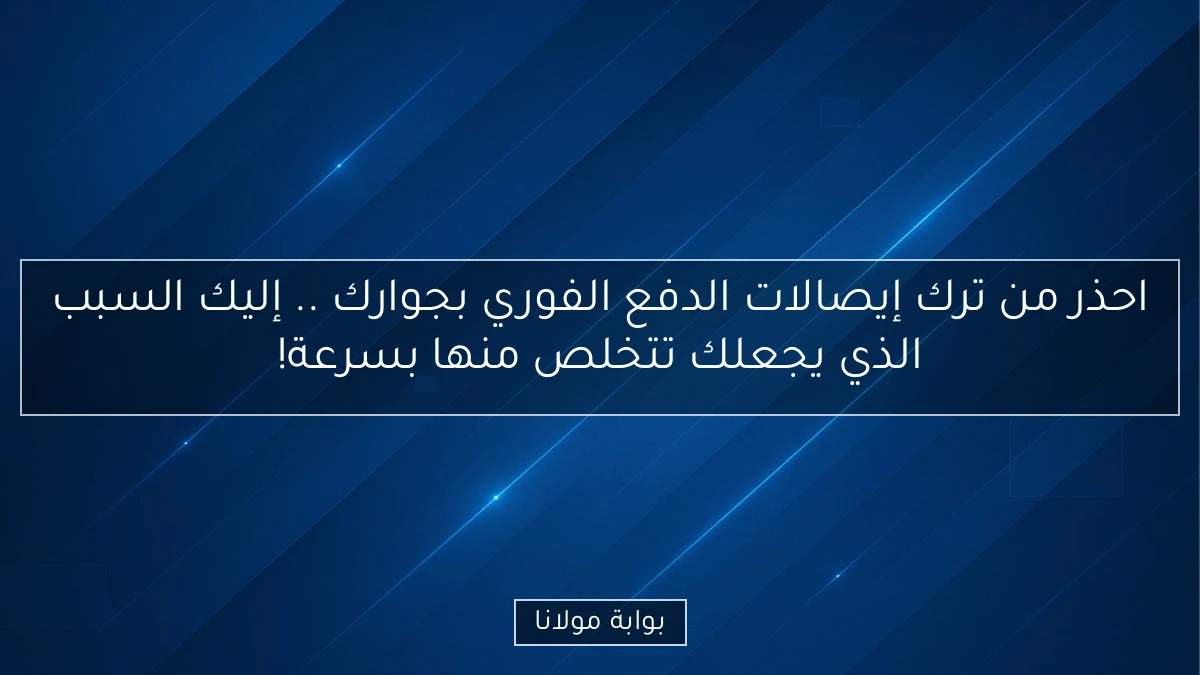 احذر من ترك إيصالات الدفع الفوري بجوارك .. إليك السبب الذي يجعلك تتخلص منها بسرعة!