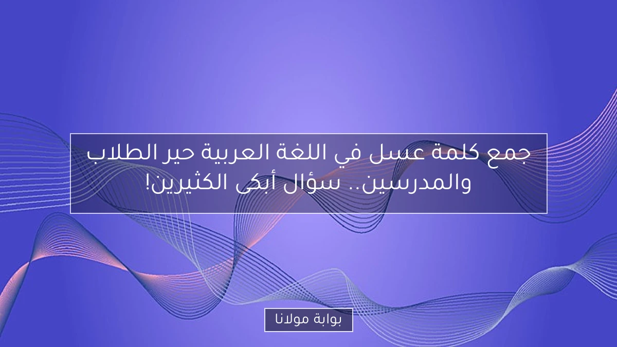 جمع كلمة عسل في اللغة العربية حير الطلاب والمدرسين.. سؤال أبكى الكثيرين!