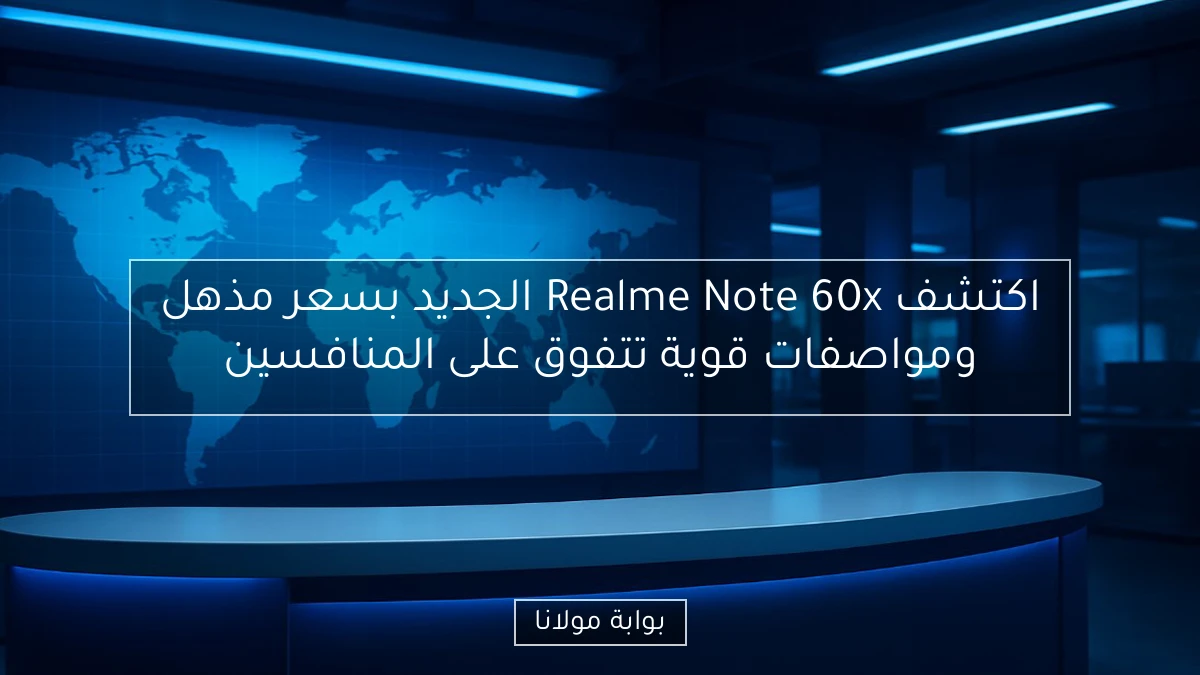 اكتشف Realme Note 60x الجديد بسعر مذهل ومواصفات قوية تتفوق على المنافسين