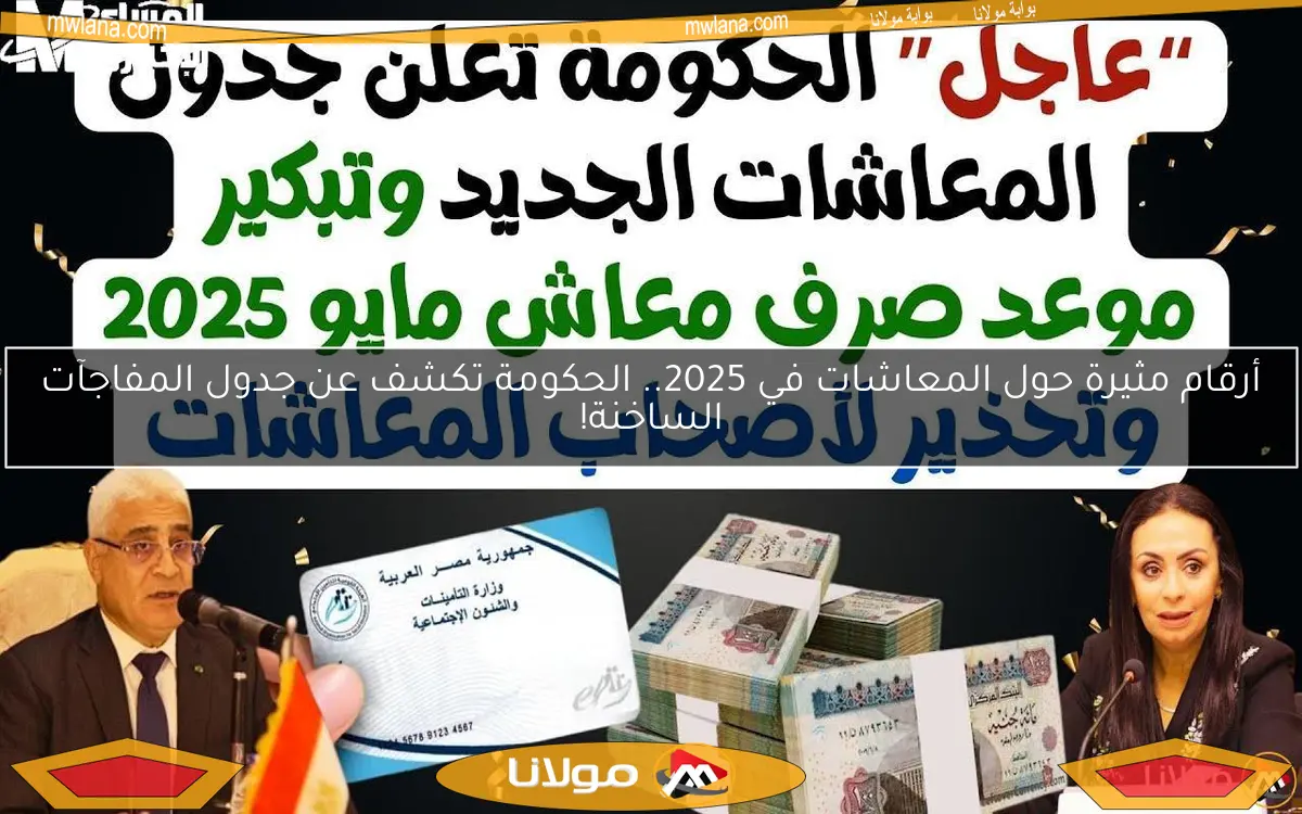 أرقام مثيرة حول المعاشات في 2025.. الحكومة تكشف عن جدول المفاجآت الساخنة!
