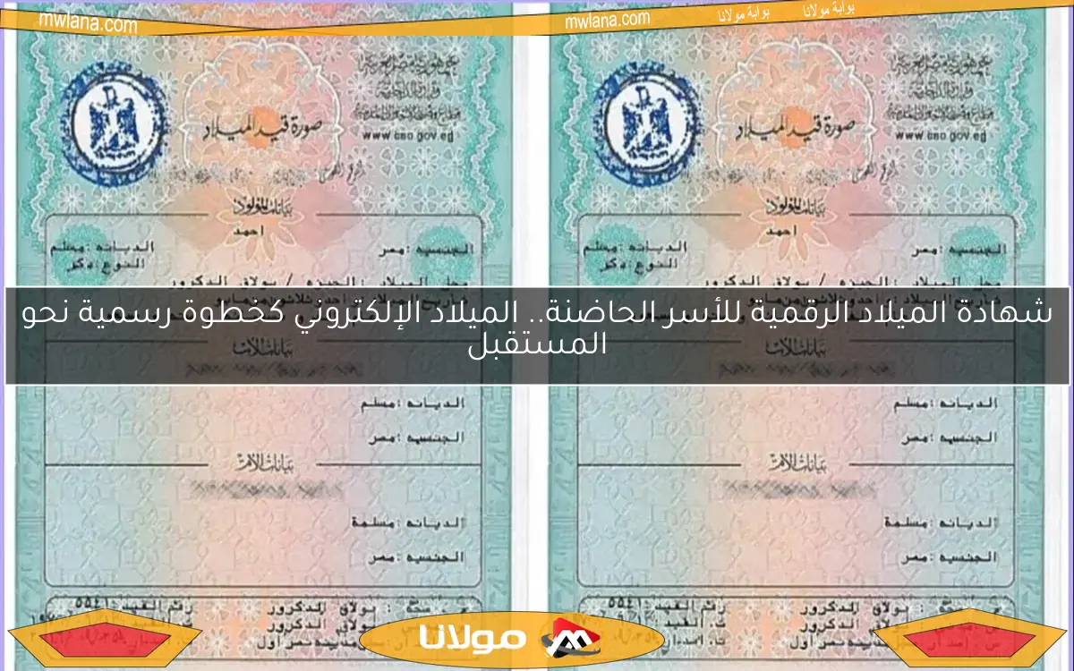 شهادة الميلاد الرقمية للأسر الحاضنة.. الميلاد الإلكتروني كخطوة رسمية نحو المستقبل