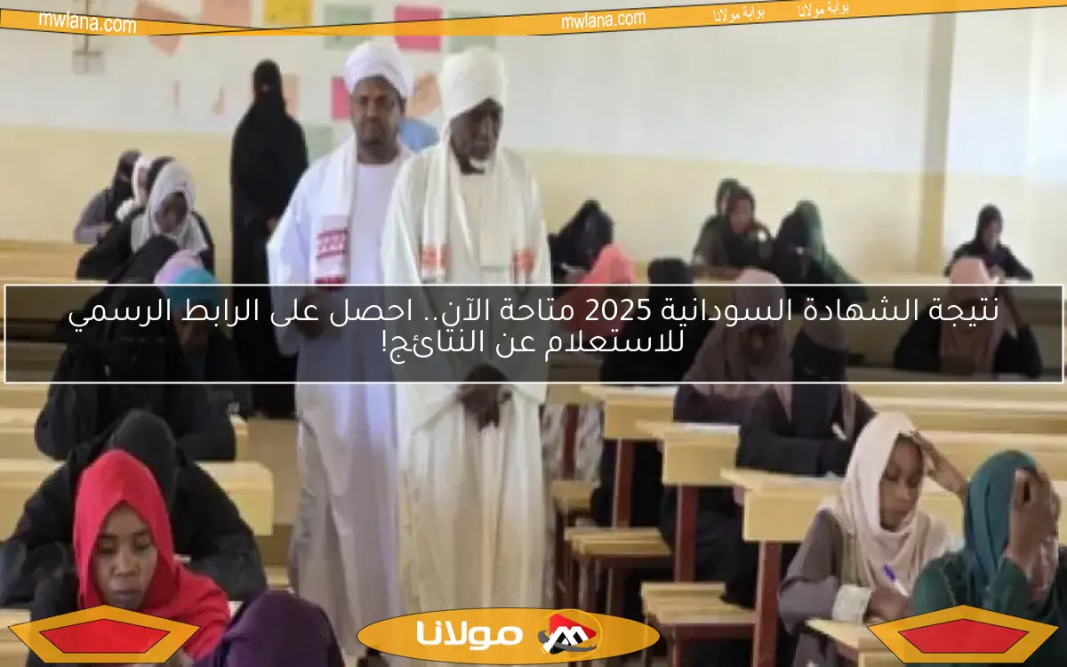 نتيجة الشهادة السودانية 2025 متاحة الآن.. احصل على الرابط الرسمي للاستعلام عن النتائج!