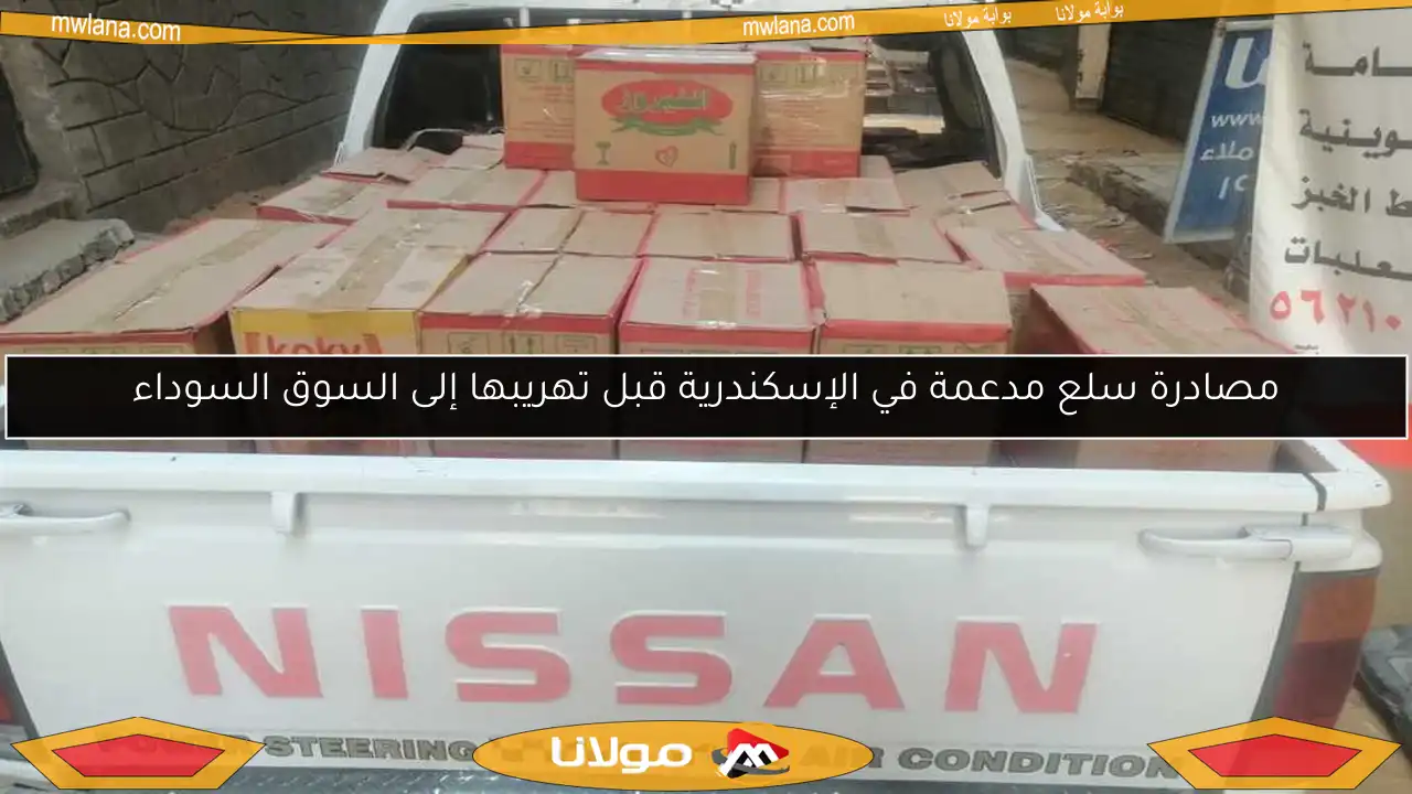 مصادرة سلع مدعمة في الإسكندرية قبل تهريبها إلى السوق السوداء
